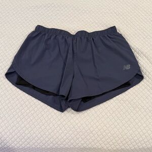 New Balance Women's Grey and Black Shorts
